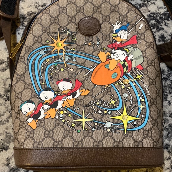 Gucci x Disney Donald Duck Backpack - Picture 2 of 8